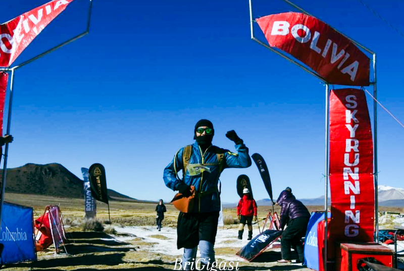 En la carrera del Nevado de Sajama